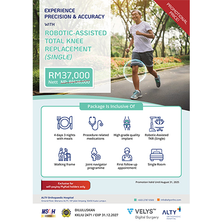 Robotic-Assisted Total Knee Replacement (Single)