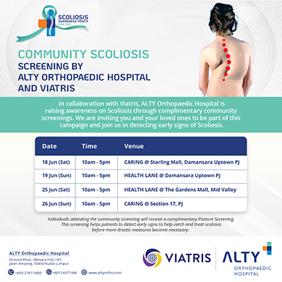 Community Scoliosis Screening by ALTY Orthopaedic Hospital and Viatris